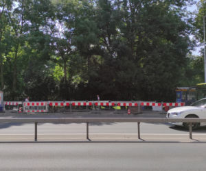 Prace przy budowie węzła przesiadkowego Krakowska-Planty w Tarnowie