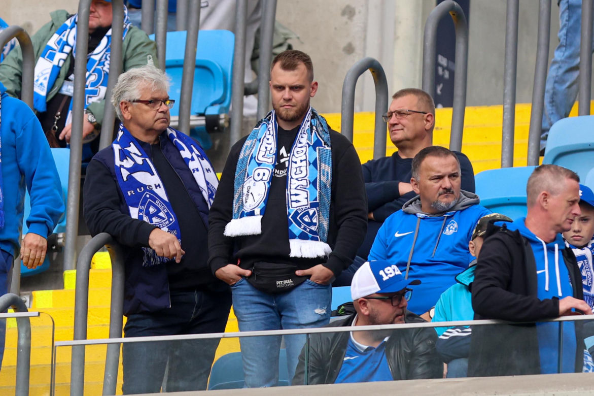 Kibice na meczu Ruch Chorzów - ŁKS