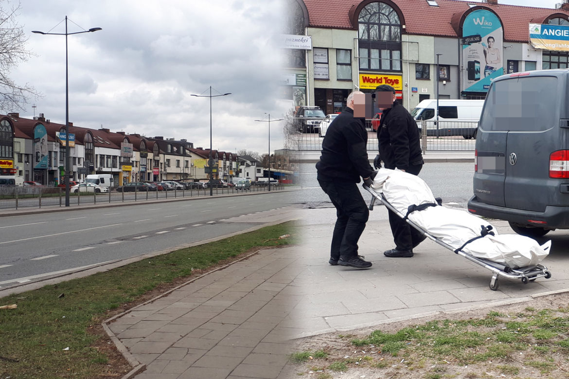 Makabra na Grochowie. Zwłoki w krzakach przy galerii handlowej