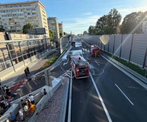 Pożar autobusu miejskiego Al. Stanów Zjednoczonych