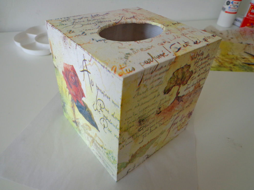Chustecznik decoupage