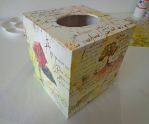 Chustecznik decoupage