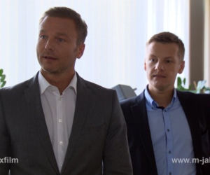 M jak miłość odc. 1089. Piotrek (Marcin Mroczek), Andrzej Budzyński (Krystian Wieczorek)