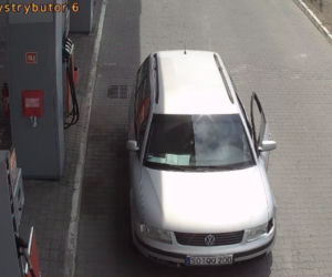 Zatankował na stacji w Łysomicach i odjechał. Szuka go policja