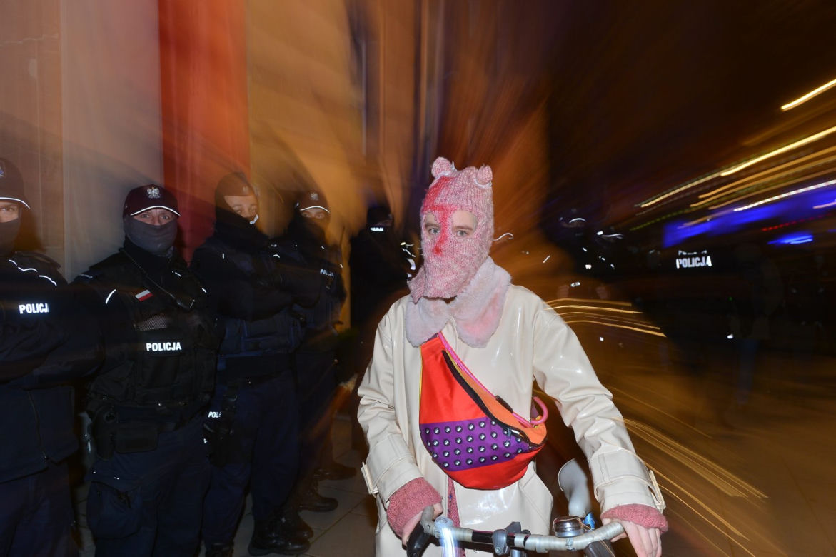Manifestacja przed siedzibą MEN