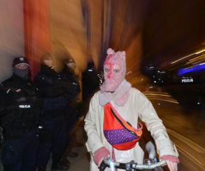 Manifestacja przed siedzibą MEN