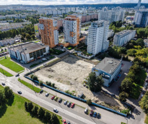 Plac budowy wieżowca Big Boy przy Lecha Kaczyńskiego 22 w Gdańsku