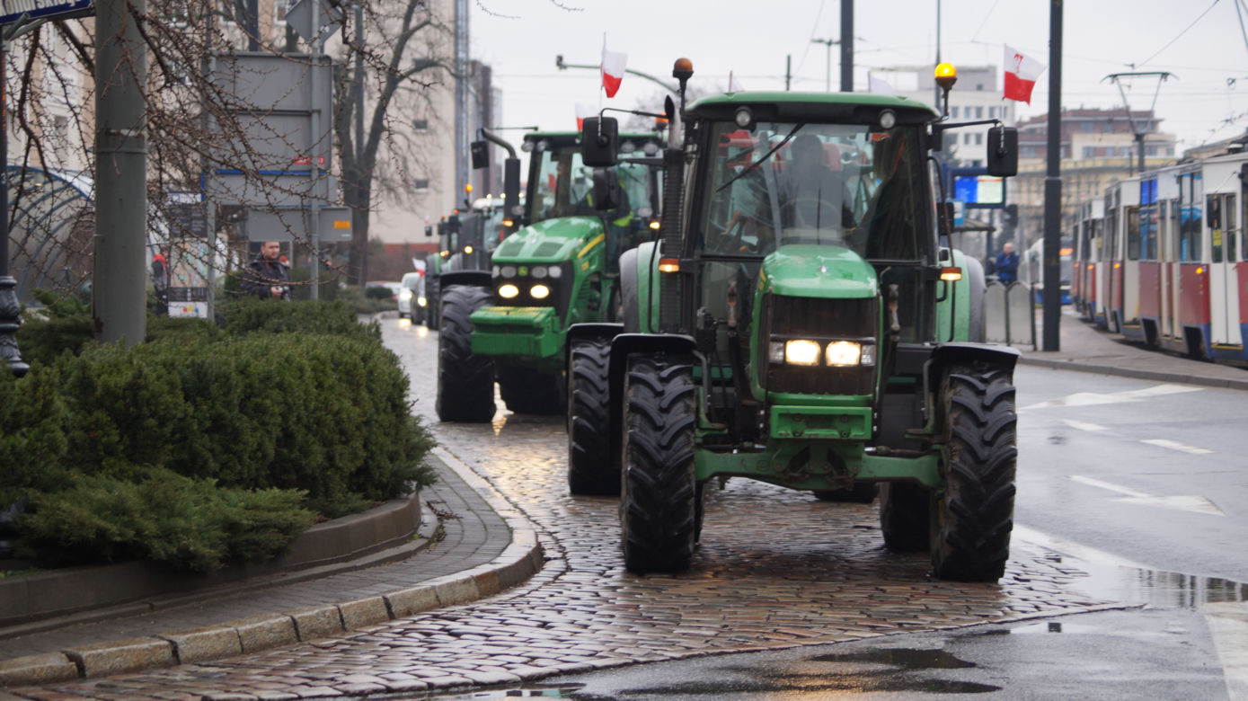 Strajk rolników w Bydgoszczy [ZDJĘIA]