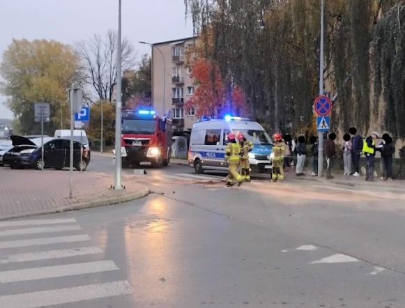 Cztery samochody zderzyły się na ul. Rynkowej w Siedlcach