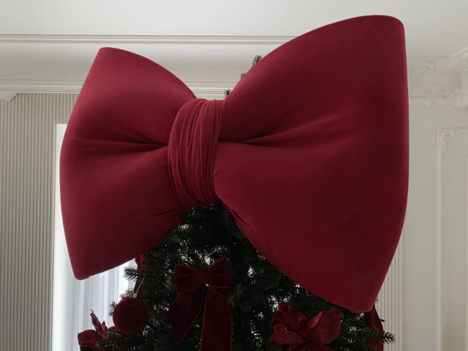 Zamiast gwiazdy na choince - kokarda XXL!