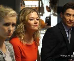 M jak miłość odc. 1046. Natalka (Marcjanna Lelek), Anna (Tamara Arciuch), Marek (Kacper Kuszewski)