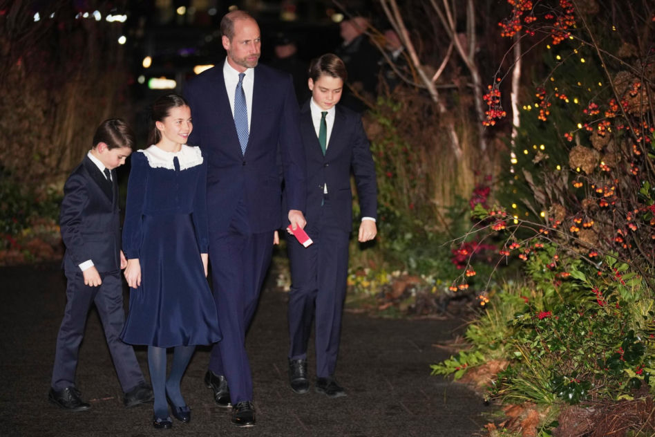 Kate i William z dziećmi na świątecznym koncercie