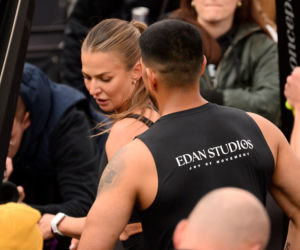 Anna Lewandowska z przystojnym Latynosem na zawodach Hyrox