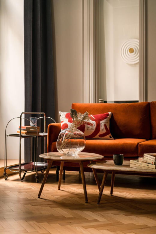 Vintage i eklektyzm we wnętrzach łódzkiej kamienicy wg projektu Hanny Pietras Architects