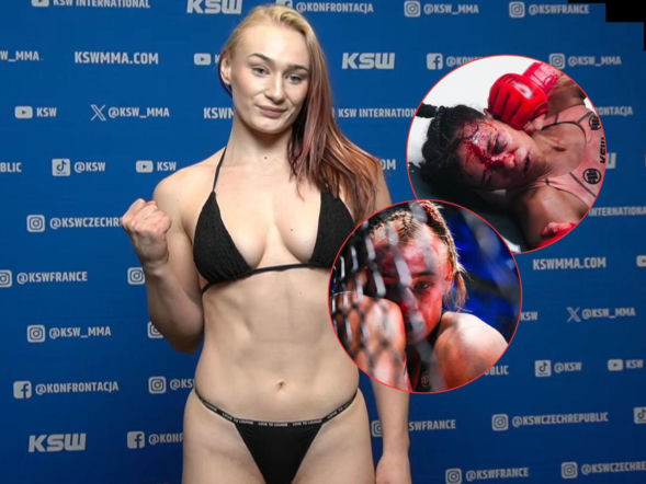 Pojawiła się na ważeniu w skąpym, czarnym bikini! Piękna Wiktoria Czyżewska zmierzy się z byłą zawodniczką UFC