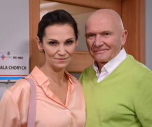 Pierwsza miłość, odcinek 3385. Izabela (Olga Bończyk), Edward (Marek Siudym)