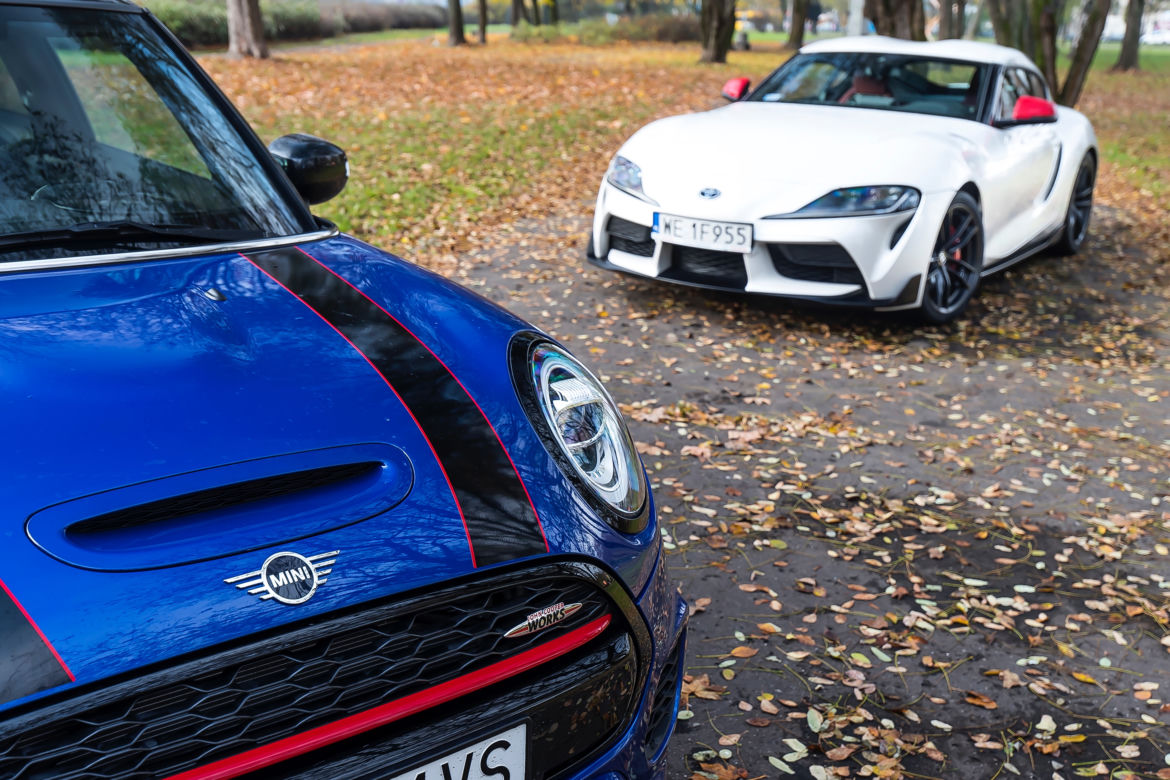MINI Cooper John Cooper Works 2.0 8AT vs. Toyota GR Supra 2.0 AT8