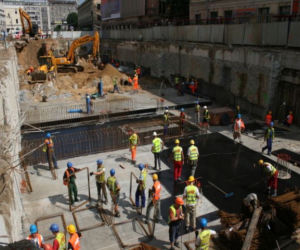 II linia metra. Budowa stacji Nowy Świat. ZDJĘCIA