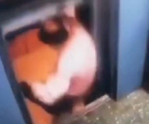 Wchodził do windy, ona ruszyła. Mrożące krew w żyłach wideo