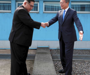 KOREA PÓŁNOCNA POŁUDNIOWA Kim Jong Un Moon Jae-in 