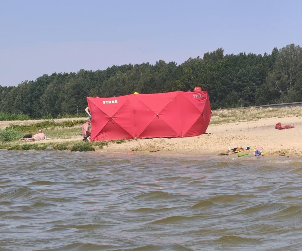 Mężczyzna zmarł nad zbiornikiem wodnym