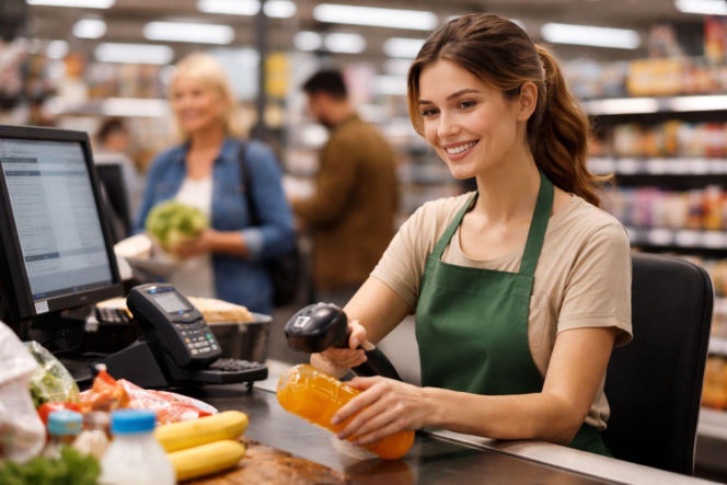 Kasjerzy i praca w handlu