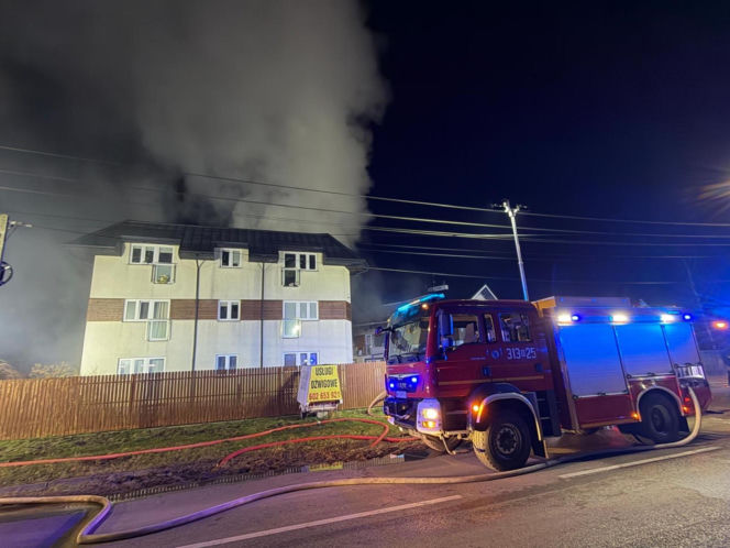 Potężny pożar pod Warszawą