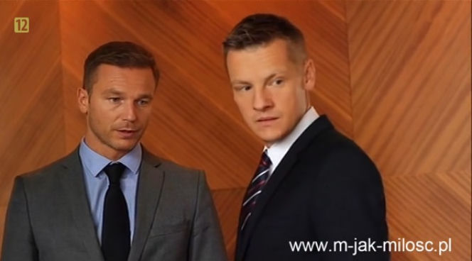 M jak miłość odc. 1112. Piotrek (Marcin Mroczek), Andrzej (Krystian Wieczorek)