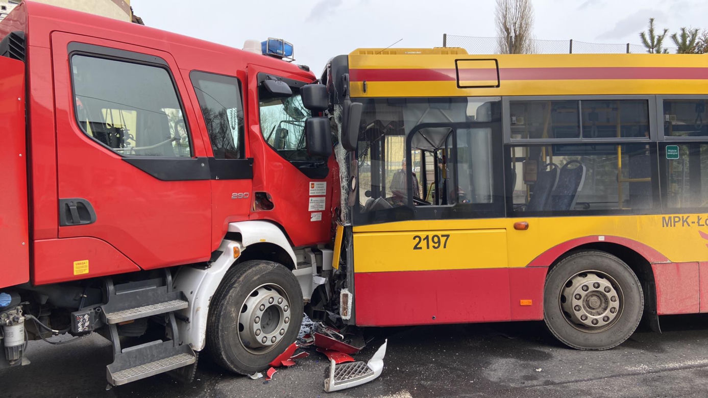 Groźny wypadek na Przybyszewskiego w Łodzi