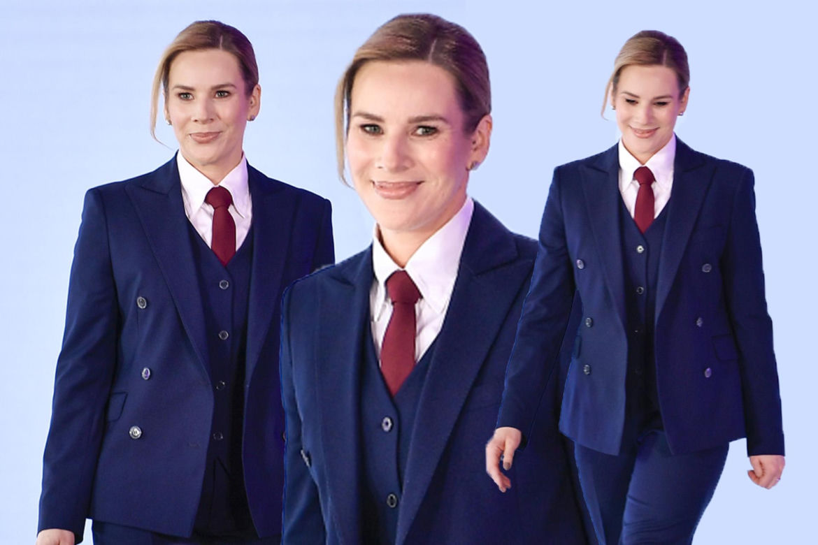 Marta Nawrocka w garniturach