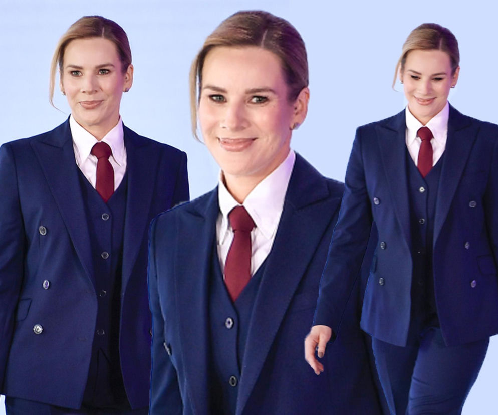 Marta Nawrocka w garniturach