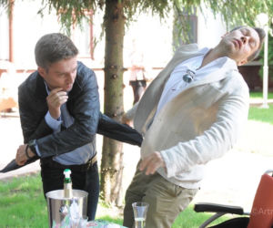 NA DOBRE i NA ZŁE, odc. 496. Przemek Zapała (Marcin Rogacewicz), Andrzej Falkowicz (Michał Żebrowski)