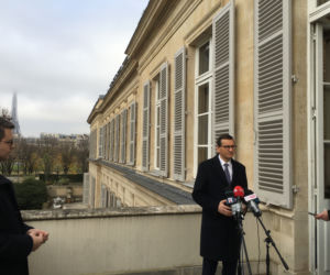 Premier Mateusz Morawiecki w Pałacu Elizejskim