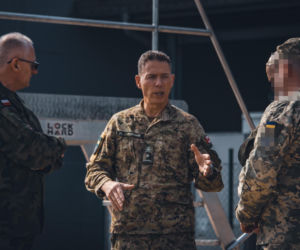 Wizyta dowództwa NSATU w CAT-C Żagań