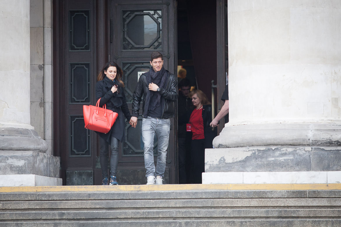 Robert i Ania Lewandowscy w Warszawie