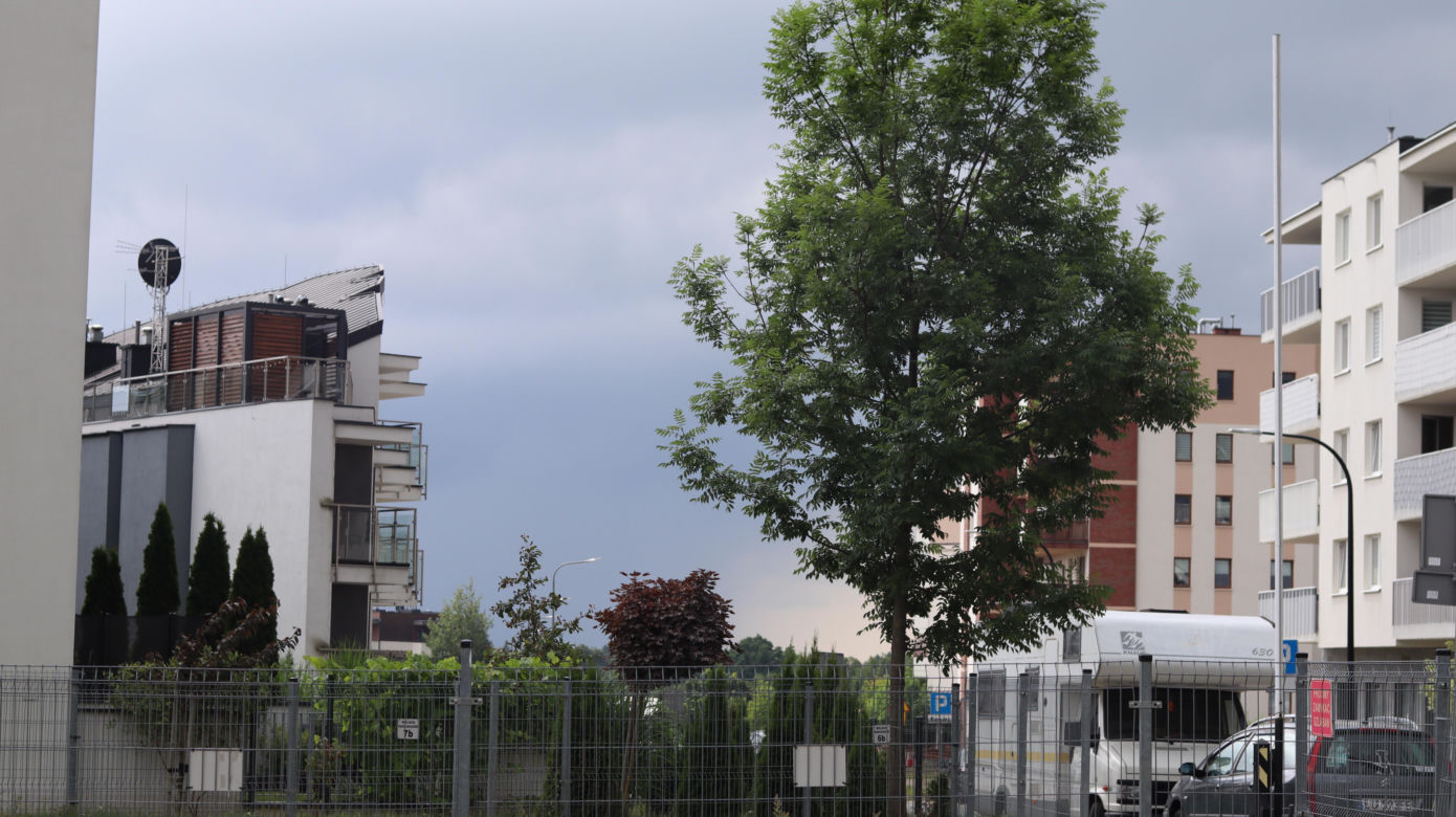 Burza nad Lublinem. Czarne chmury przykryły miasto, słychać grzmoty [GALERIA]