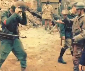 Czas honoru 7 sezon. Maciej Zakościelny i Karolina Gorczyca na planie w Świebodziacach