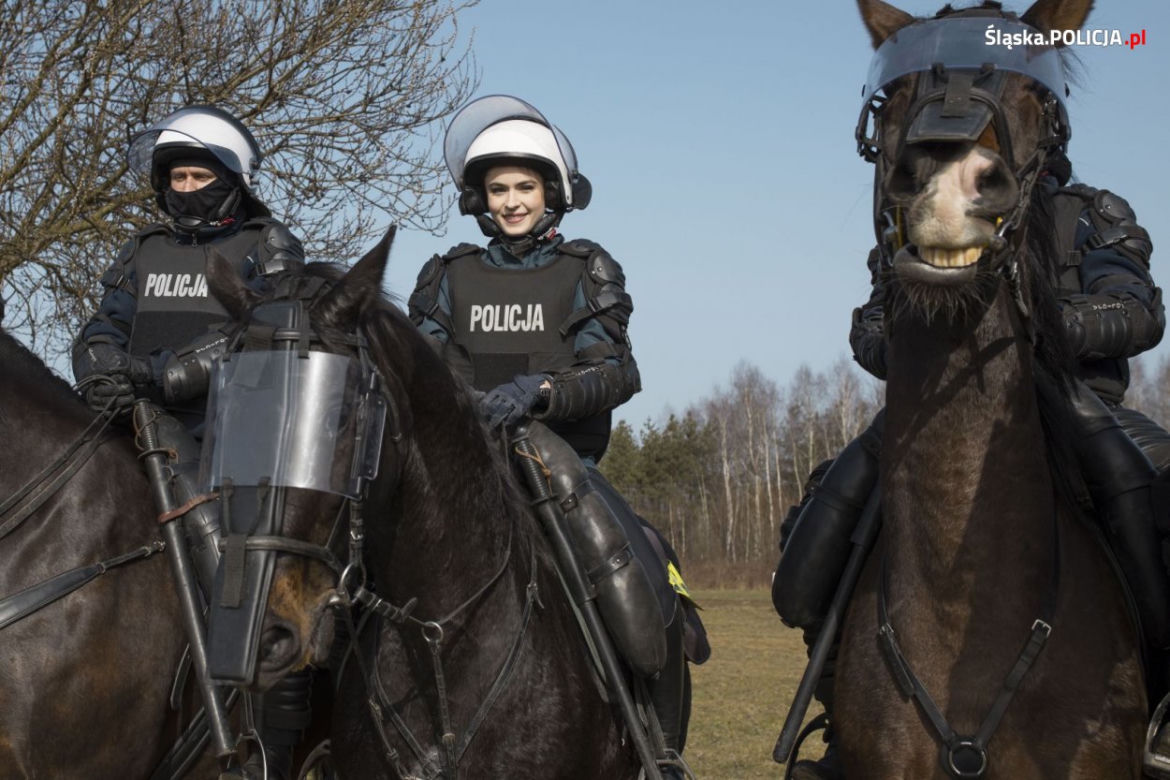 Miss Polski z Katowic wstąpiła na jeden dzień do policji. Anna Maria-Jaromin wzięła udział w teście sprawnościowym