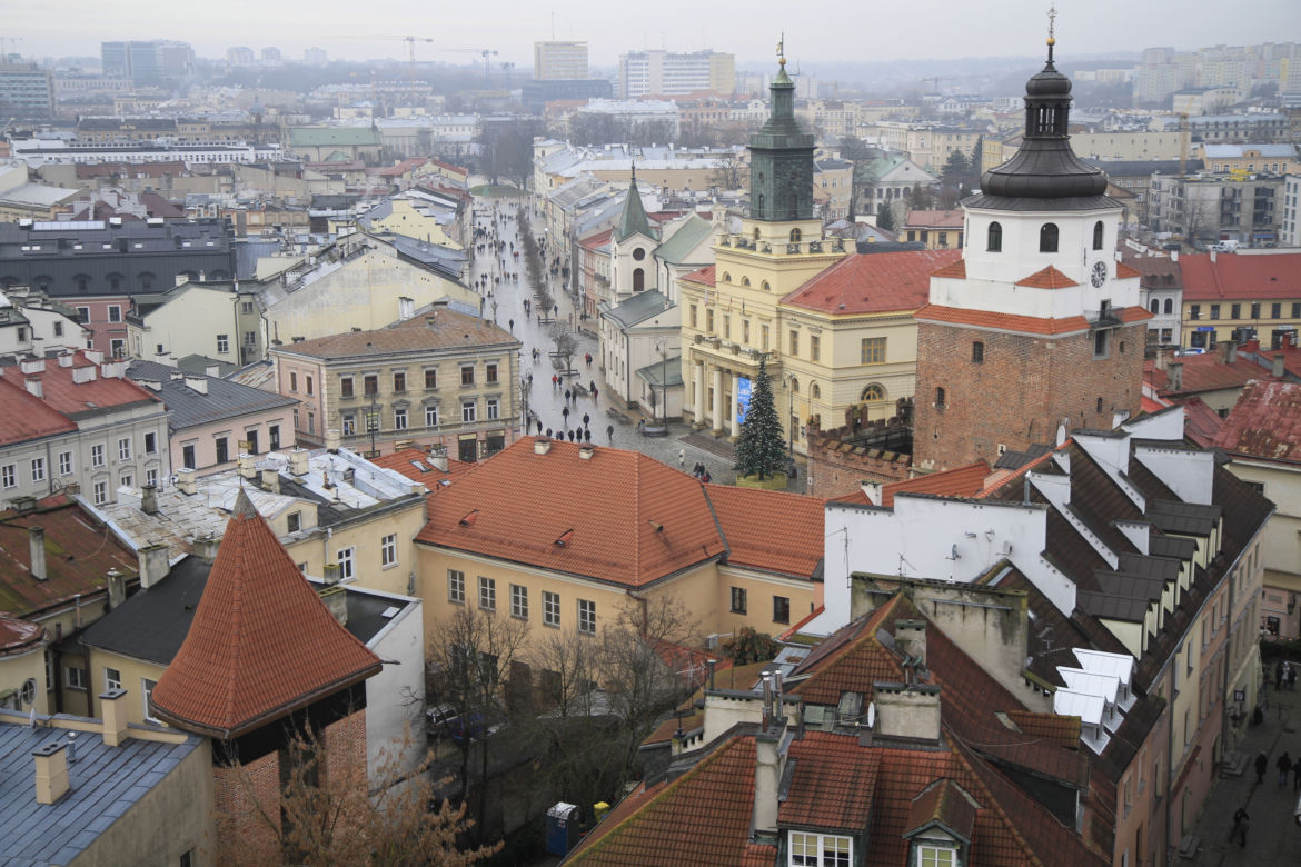 Panorama Lublina widziana z Wieży Trynitarskiej