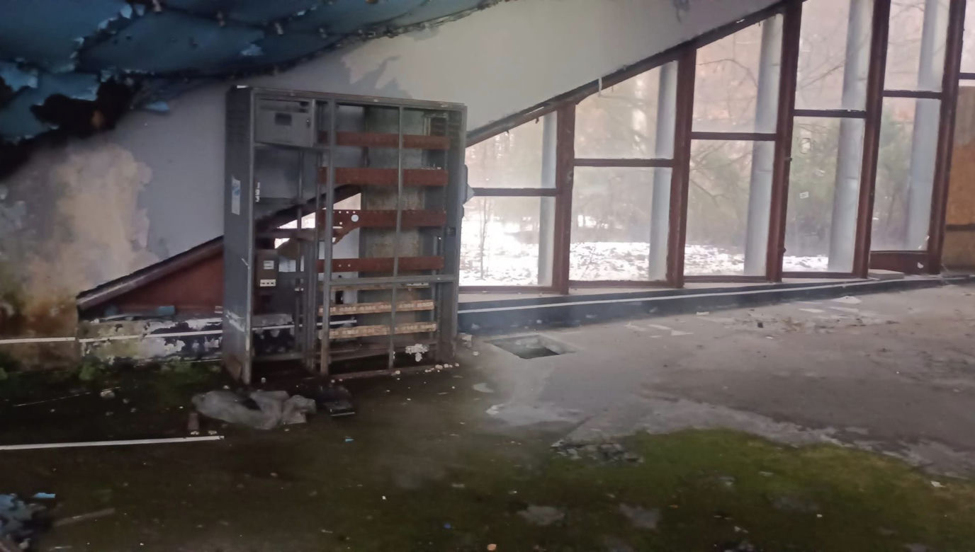 Opuszczone hale targowe MTK w Chorzowie