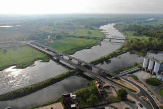 Most tymczasowy w Ścinawie jest już gotowy. Nowa przeprawa przez Odrę czeka na kierowców