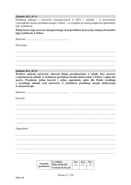 Matura 2019 geografia rozszerzona. ARKUSZE I ODPOWIEDZI