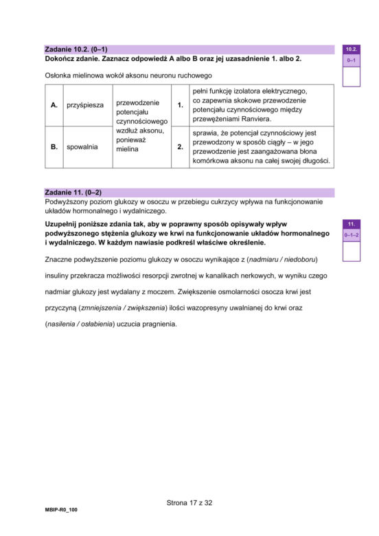 Matura 2025 - biologia
