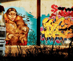 Murale na filarach Trasy Zamkowej