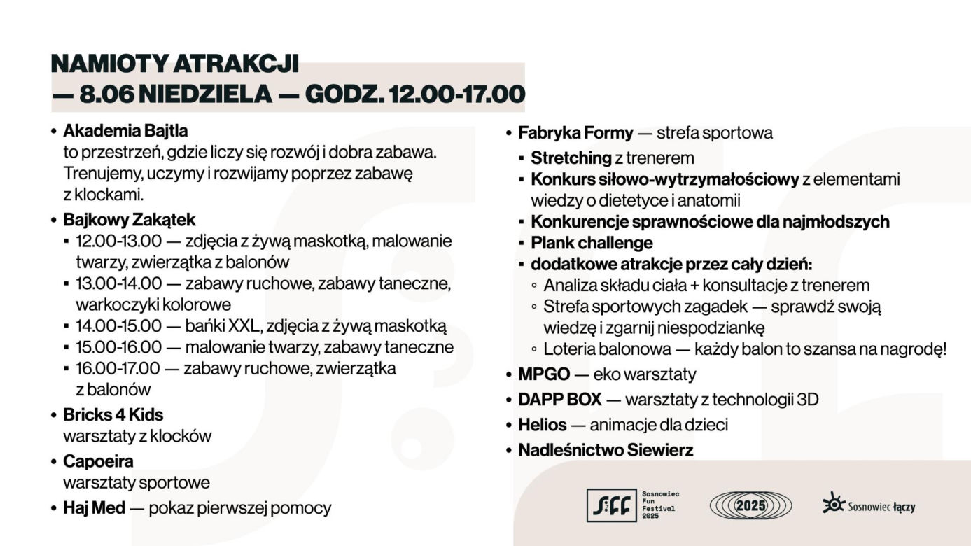 Dni Sosnowca 2025. Szczegółowy program wydarzeń