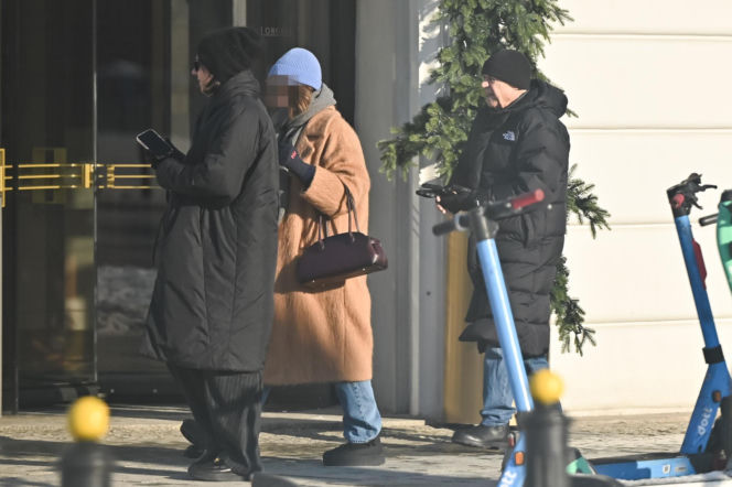 Marek Kondrat z żoną i córką w Warszawie