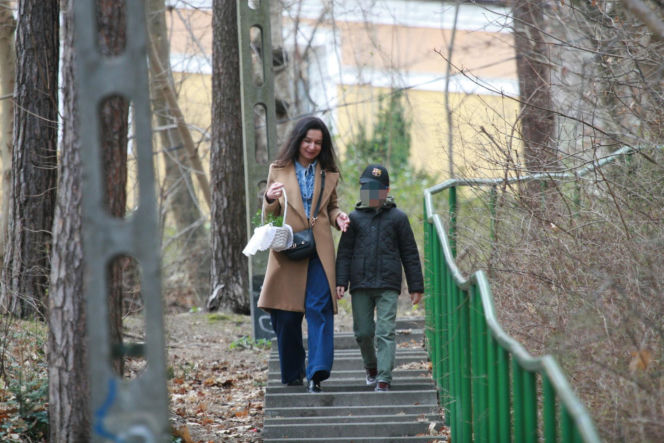 Marta Kaczyńska ze święconką