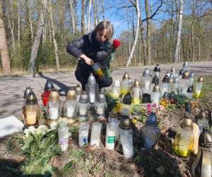 Miejsce wypadku Łukasza Litewki