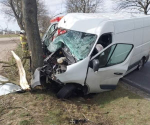 Koszmarny wypadek w Szubinie. Pijany 34-latek roztrzaskał się na drzewie! [ZDJĘCIA]
