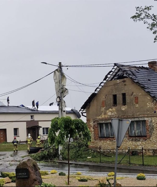 Trąba powietrzna na Opolszczyźnie